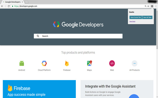 Stashio [URL Saver]  from Chrome web store to be run with OffiDocs Chromium online